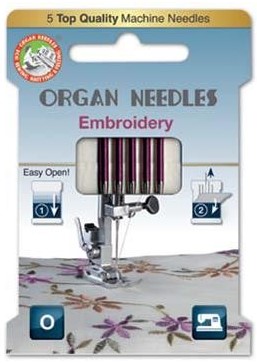 Organ 130/705H - Embroidery ECO pack 5 Assorted size