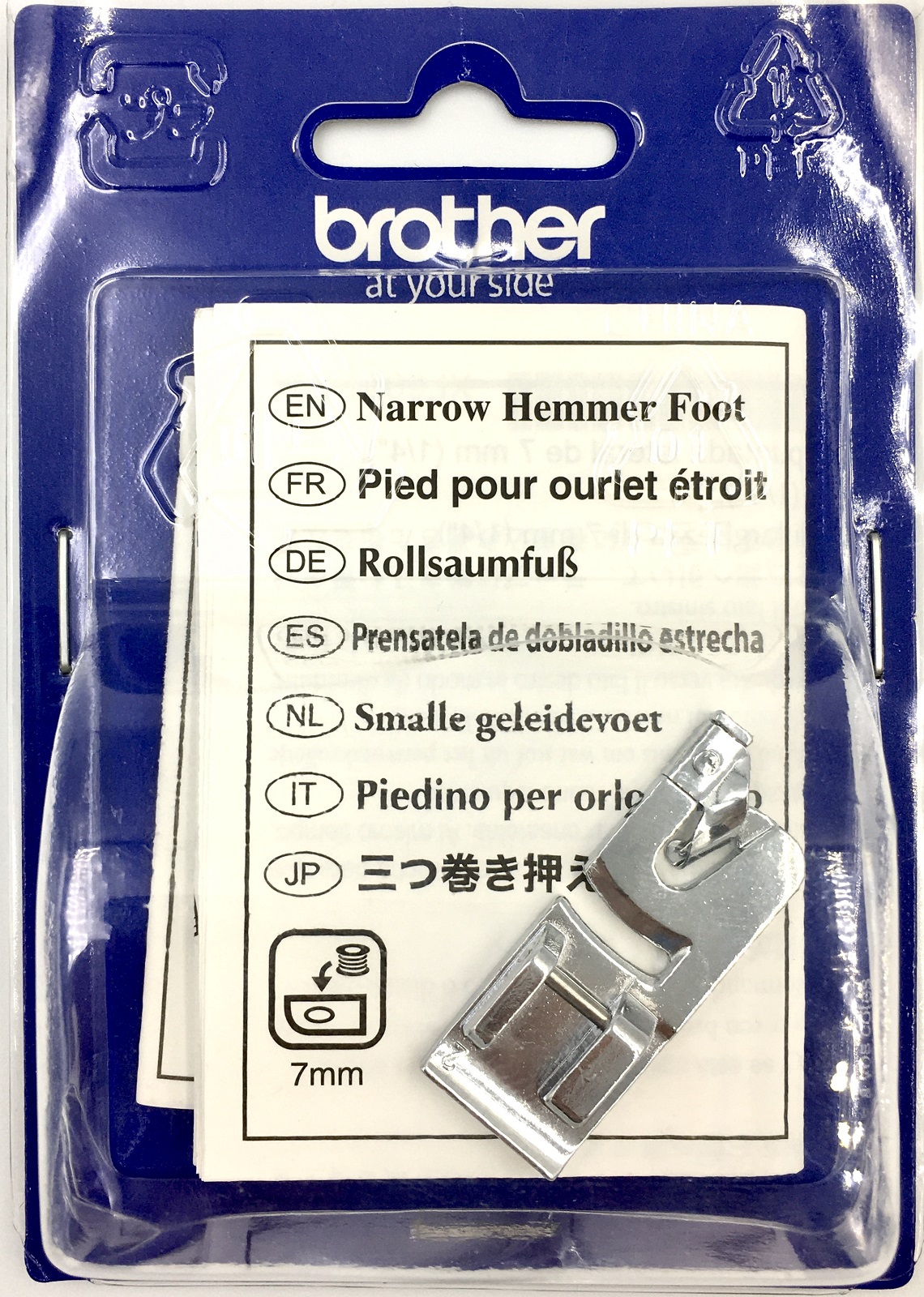 Brother Narrow Hem Foot - F002N