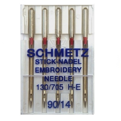 Schmetz Domestic Needles - Embroidery (pack 5 - 1 size)