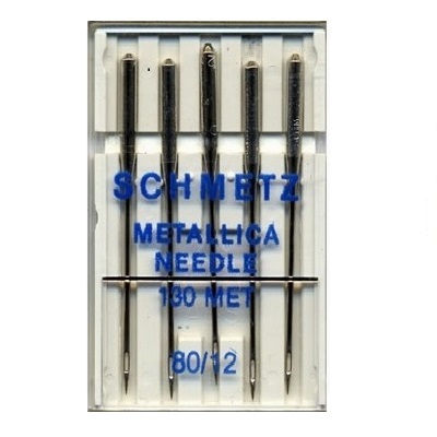 Schmetz Domestic Needles - Metallic (pack 5 - 1 size)